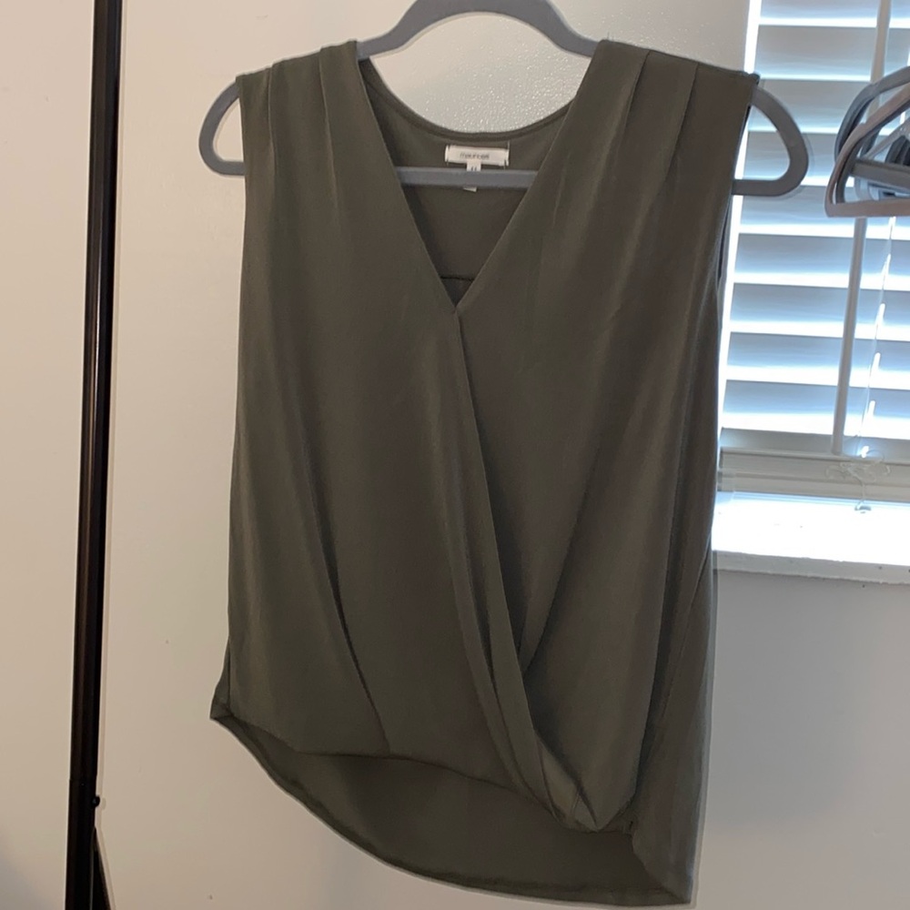 Olive Tank Blouse